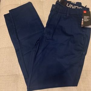 NWT Under Armour Navy Taper Fit Golf Pants